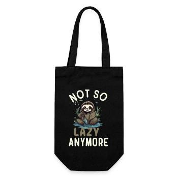Sloth Lover | Angel Lover - Gift Bag for Bottles - black - Front