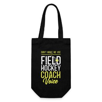 Field Hockey Coach Don't Make Me - Geschenkbeutel für Flaschen - Schwarz - Vorne