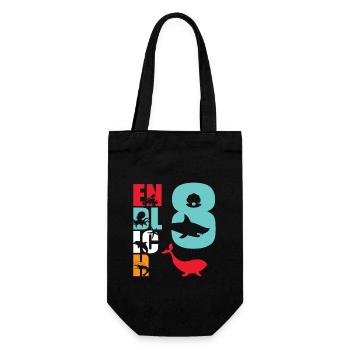 Finally 8 Shark - Gift Bag for Bottles - black - Front
