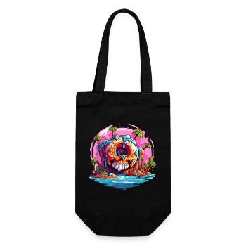 Monster Island Donut - Gift Bag for Bottles - black - Front