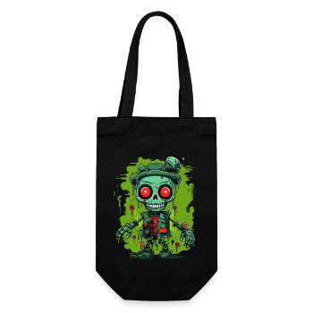Slime et robots - Sac à bouteille - noir - Devant
