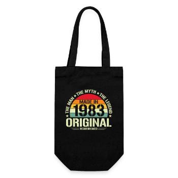 Legendary Man of '83 - Gift Bag for Bottles - black - Front