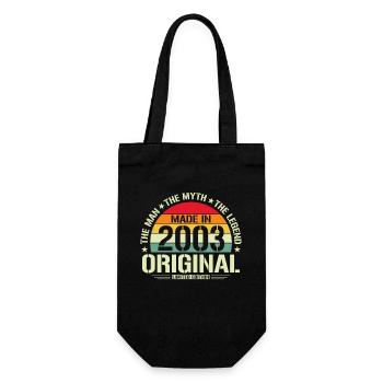 Legend 20/21 Years Husband 2003 Anniversary Gift - Gift Bag for Bottles - black - Front