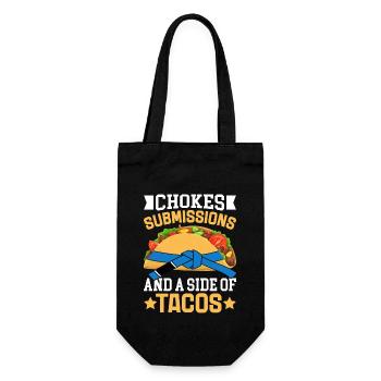 Chokes Submissions and a side of Tacos - Gift Bag for Bottles - black - Front
