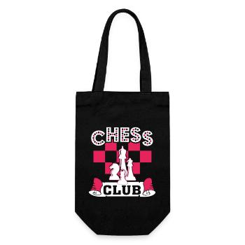 Chess Chess Club - Gift Bag for Bottles - black - Front