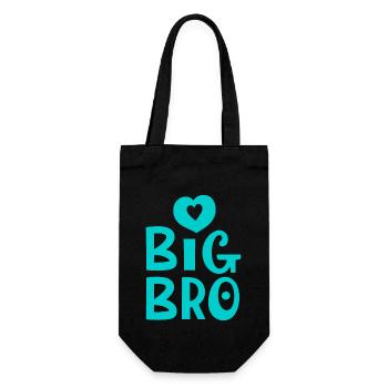 BIG BRO - Gift Bag for Bottles - black - Front