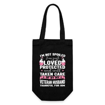 Je ne suis pas gâté, je suis juste aimé protégé par un vétéran - Sac à bouteille - noir - Devant