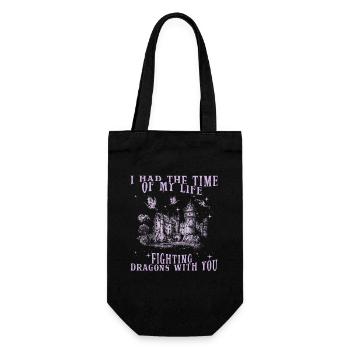 I Had The Time Of My Life Fighting Dragons - Gift Bag for Bottles - black - Front