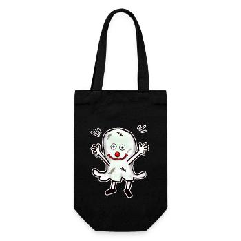 Horror Halloween Geist Gespenst Mitternacht Kind - Geschenkbeutel für Flaschen - Schwarz - Vorne