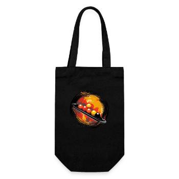 Snooker game Snooker-tisch Snookerkugeln Vintage - Geschenkbeutel für Flaschen - Schwarz - Vorne