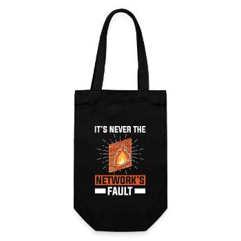Network Administrator System Administrator Network - Gift Bag for Bottles - black - Front