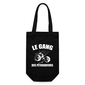 Pétanque - Bouliste - Fan de Pétanque - Sac à bouteille - noir - Devant