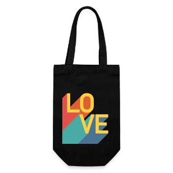 AMOUR - Rétro - Sac à bouteille - noir - Devant