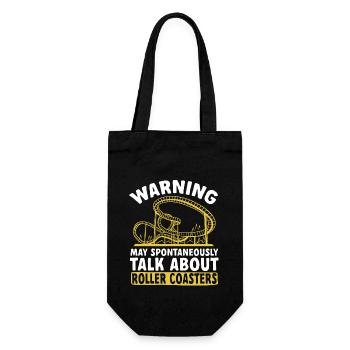 Roller Coaster Roller Coaster Amusement Park - Gift Bag for Bottles - black - Front