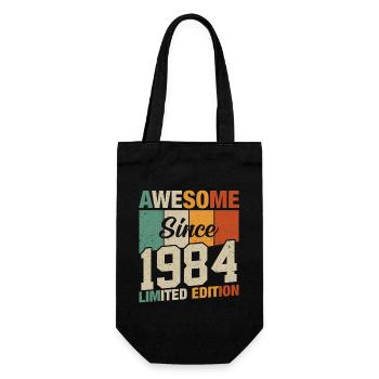 Legendary since 1984 - Gift Bag for Bottles - black - Front