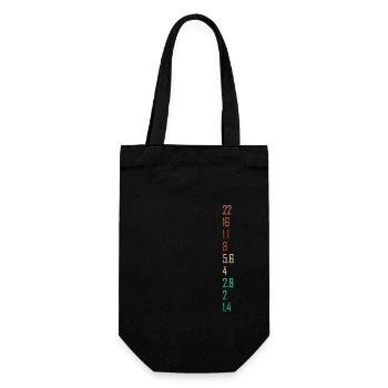 Fotografie Geschenk für Fotograf Blende Kamera - Geschenkbeutel für Flaschen - Schwarz - Vorne