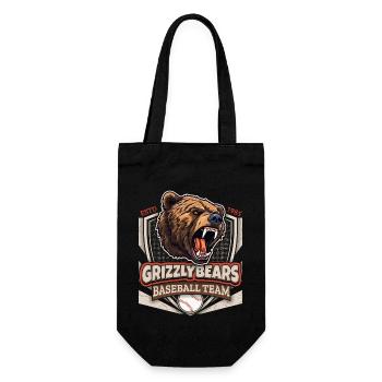 Baseball, Équipe des Grizzlys, Logo Grizzlybären - Sac à bouteille - noir - Devant