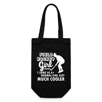Field Hockey Field Hockey Girl Definition - Gift Bag for Bottles - black - Front