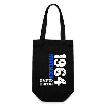 1964 November Limited Edition 59th Birthday Decoration - Gift Bag for Bottles - black - Front