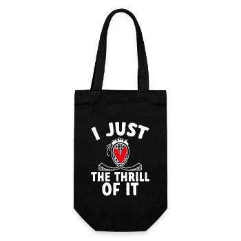 Roller Coaster Roller Coaster Amusement Park - Gift Bag for Bottles - black - Front
