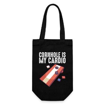 Cornhole est mon cardio cornhole sacs Cornhole - Sac à bouteille - noir - Devant