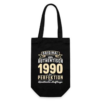 1990er Jahrgang Perfektion - Geschenkbeutel für Flaschen - Schwarz - Vorne