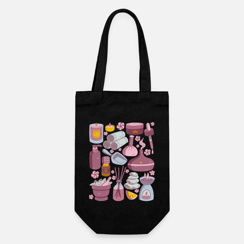 Aromaterapi - Gavepose til flasker - sort