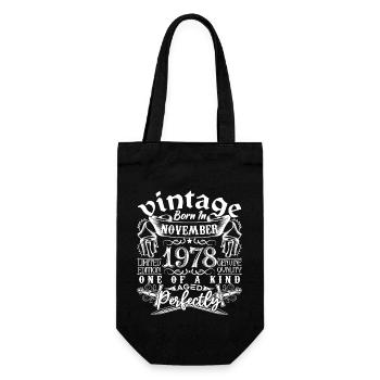1978 Novembre 1978 anniversaire November 1978 - Sac à bouteille - noir - Devant