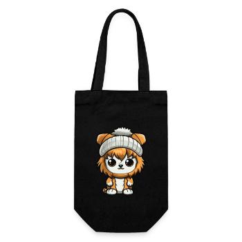 Bande dessinée d’hiver Lion - Sac à bouteille - noir - Devant