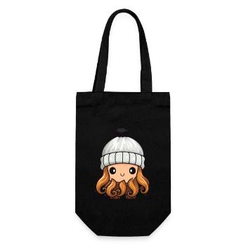 Octopus Bande dessinée de poulpe d’hiver - Sac à bouteille - noir - Devant