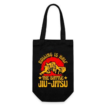 Rouler, c’est la moitié de la bataille du Jiu-Jitsu brésilien - Sac à bouteille - noir - Devant