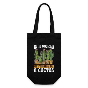 Succulentes dans un monde de pensées être une botanique - Sac à bouteille - noir - Devant