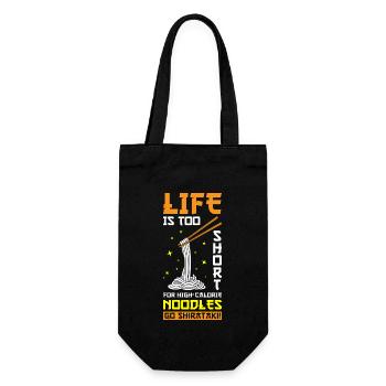 Shiritaki Noodles - Gift Bag for Bottles - black - Front