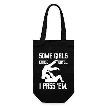 Certaines filles chassent les garçons que je leur passe Jiu-Jitsu - Sac à bouteille - noir - Devant
