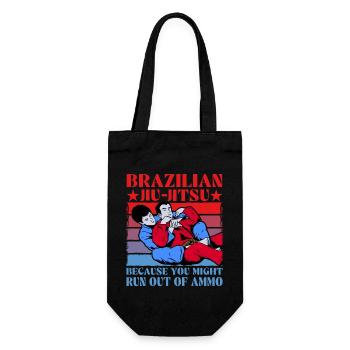 Brazilian Jiu-Jitsu because you might run out of - Gift Bag for Bottles - black - Front