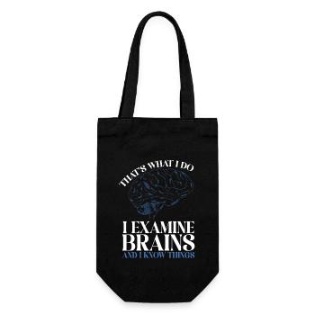 Neurology, Nurse, Brain, Neurologist - Gift Bag for Bottles - black - Front