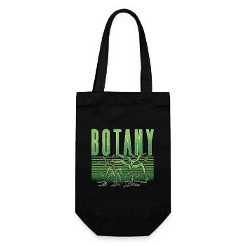 Botany Loves Gardening Planting Botanical Garden - Gift Bag for Bottles - black - Front