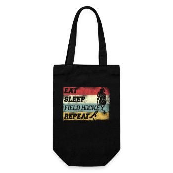 Hockey sur gazon rétro vintage manger - Sac à bouteille - noir - Devant