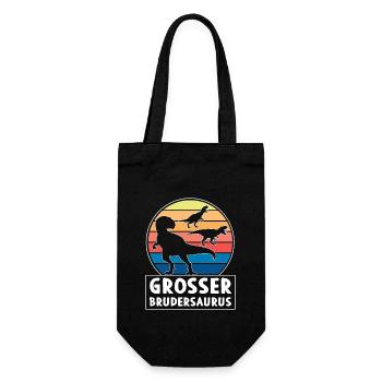 Ich Werde Ein Großer Bruder - Geschenkbeutel für Flaschen - Schwarz - Vorne