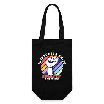 Antisocial Introverts With Social Anxious Sarcasm - Gift Bag for Bottles - black - Front