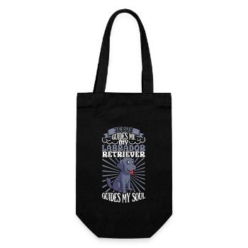 Jesus and my Labrador Retriever - Gift Bag for Bottles - black - Front