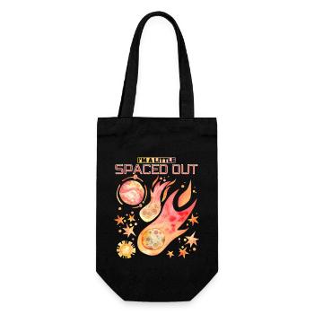 Space Travel, Outer Space Saying, Funny Planets - Gift Bag for Bottles - black - Front