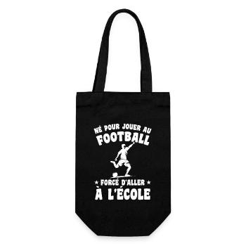 Football Joueur Cadeau Enfant Homme Garçon - Sac à bouteille - noir - Devant