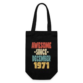 Génial décembre 1971 - Sac à bouteille - noir - Devant