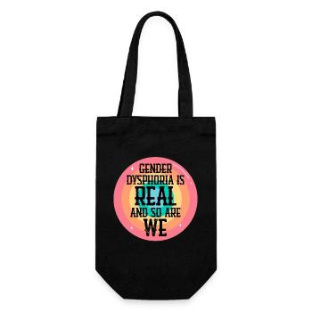 There Are More Than 2 Genders Equality Justice - Gift Bag for Bottles - black - Front
