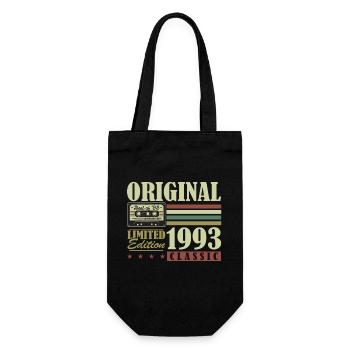 Cadeau d’anniversaire vintage original 1993 vintage - Sac à bouteille - noir - Devant