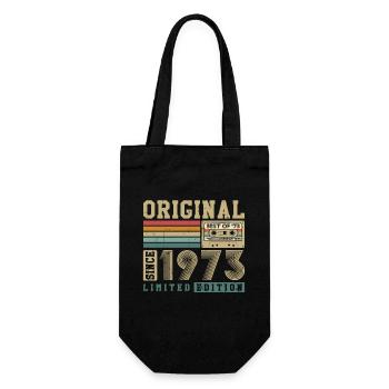 Original né 1973 Vintage cadeau d’anniversaire - Sac à bouteille - noir - Devant
