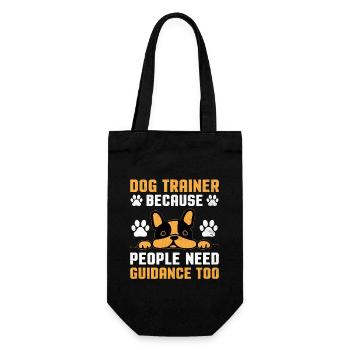 Dog Trainer Dog Training Training Dogs Pet Care Pr - Gift Bag for Bottles - black - Front