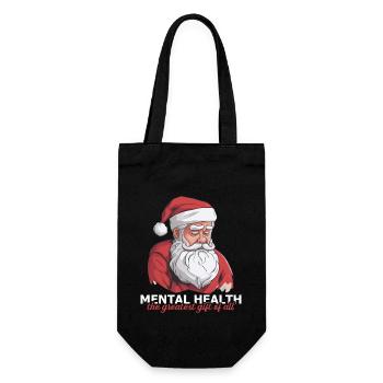 Mental Health Christmas Anti-Christmas - Gift Bag for Bottles - black - Front