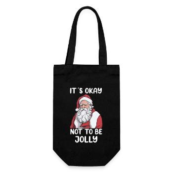 Mental Health Christmas Anti-Christmas - Gift Bag for Bottles - black - Front